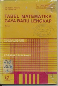 Tabel Matematika Gaya Baru Lengkap