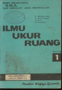 Ilmu Ukur Ruang jilid 1