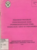 Pedoman Program Pencegahan dan Pemberantasan PMS termasuk AIDS