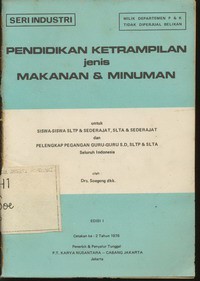 PENDIDIKAN KETRAMPILAN JENIS MAKANAN &MINUMAN