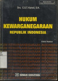 Hukum Kewarganegaraan  Republik  Indonesia