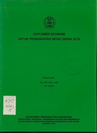 Suplemen Mata Pelajaran Ekonomi untuk Peningkatan Imtaq Siswa SLTA