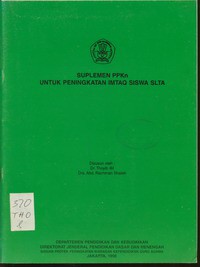 Suplemen Mata Pelajaran PPKn untuk Peningkatan Imtaq Siswa SLTA