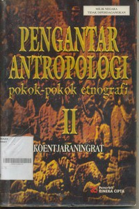 Pengantar Antropologi II Pokok - pokok Etnografi