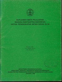 Suplemen Mata Pelajaran Bahasa dan Sastra Indonesia Peningkatan Imtaq