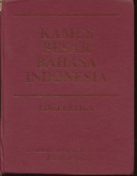 Kamus Besar Bahasa Indonesia (KBBI) Edisi Ketiga