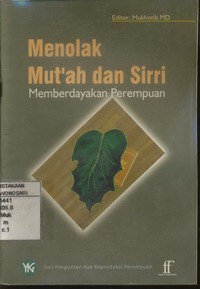 Menolak Mutah dan Sirri