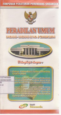 Undang - undang RI Nomor 8 Tahun 2004 Tentang Peradilan Umum