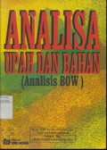 Analisa Upah dan Bahan (Analis BOW)