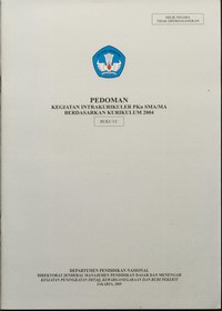 Pedoman Kegiatan Intrakurikuler PKn SMA/MA Berdasarkan Kurikulum 2004 Buku IC