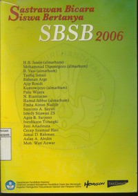 Sastrawan Bicara Siswa Bertanya, SBSB 2006