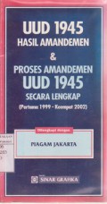 Undang - undang Dasar (UUD) 1945 Hasil Amandemen dan Proses Amandemen UUD 1945