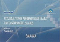 Petunjuk Teknis Pengembangan Silabus Sosiologi