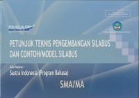 Petunjuk Teknis Pengembangan Silabus Sastra Indonesia