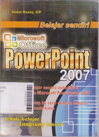 Belajar Sendiri Ms Office Powerpoint 2007