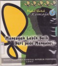 Mencegah Lebih Baik Daripada Mengobati Modul Untuk Remaja