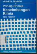 Prinsip - prinsip Keseimbangan Kimia Dengan Penerapan Dalam Kimia dan Rekayasa Kimia Edisi Keempat