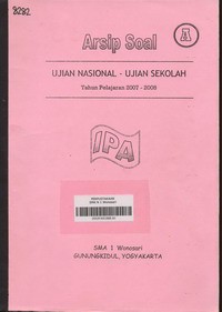 Arsip Soal A Ujian Nasional - Ujian Sekolah Tahun Pelajaran 2007/2008 Program IPA