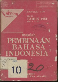 Majalah Pembinaan  Bahasa Indonesia  2