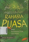 Rahasia Puasa Bagi Kesehatan Fisik dan Psikis (Terapi Religius)