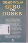 Undang - undang Guru dan Dosen