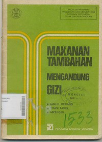 Makanan Tambahan Mengandung Gizi ( Jamur Merang, Tempe Takel, Asperges )