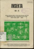 Insekta BI:5 Buku Penunjang Latar Belakang Materi Pendidikan ilmu Pengetahuan Alam Bagi Guru SMP-SMA