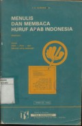 Menulis Dan Membaca Huruf Arab Indonesia