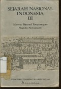 Sejarah Nasional Indonesia III Edisi ke-4 : Jaman Pertumbuhan dan Perkembangan Kerajaan-Kerajaan Islam di Indonesia (1500 - 1800)