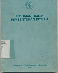 Pedoman Umum Pembentukan Istilah