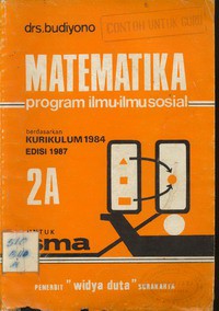 Matematika 2A Program Ilmu Sosial