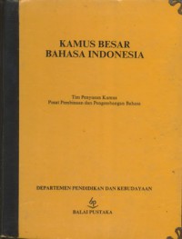 Kamus Besar Bahasa Indonesia