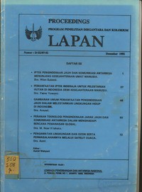 Proceeding LAPAN No. D-III/07-92