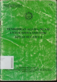 Pendidikan Agama Islam Untuk Siswa SMU/SMK Kelas III Cawu 2