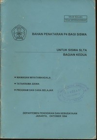 Bahan Penataran P4 Bagian Kedua