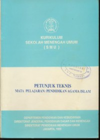 Petunjuk Teknis Mata Pelajaran Pendidikan Agama Islam