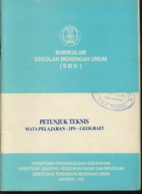 Petunjuk Teknis Mata Pelajaran IPS Geografi KurikulumSMU