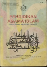 Pendidikan Agama Islam Kelas III Jld.1