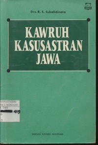 Kawruh Kasusastraan Jawa