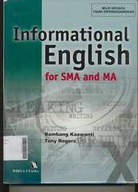 Informational English for SMA and MA