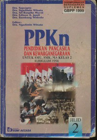 PPKn Pendidikan Pancasila dan Kewarganegaraan Jilid 2 Untuk SMU, SMK, MA Kelas 2 (Kurikulum 1994)