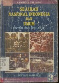 Sejarah Nasional Indonesia dan Umum untuk SMU Kelas 3 Kurikulm 1994 Edisi  Kedua