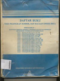 Daftar Buku Teks Pelengkap Sumber, dan Bacaan untuk SMTA