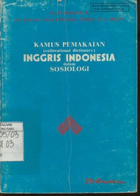 Kamus Pemakaian Inggris Indonesia dalam Sosiologi