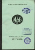 Kumpulan Soal Bahasa Jerman