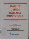 Kamus Umum Bahasa Indonesia, Edisi Ketiga