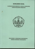 Dokumen Soal Ulangan Akhir Semester 1 Kelas XI Akselerasi Tahun Pelajaran 2009/2010