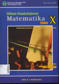 Diktat Pembelajaran Matematika Kelas x