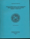 Ringkasan Disertasi - Pidana Pembayaran Uang Pengganti Berdasarkan Undang-Undang Nomor 3 Tahun 1971