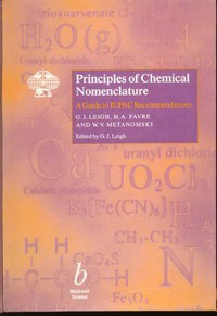 Principles of Chemical Nomenclature : A Guide to IUPAC Recomendation